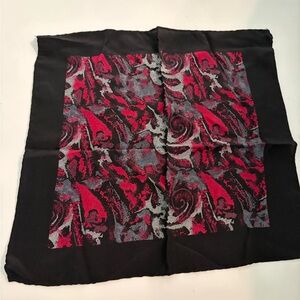Vintage Silk Pocket Square Made In Italy